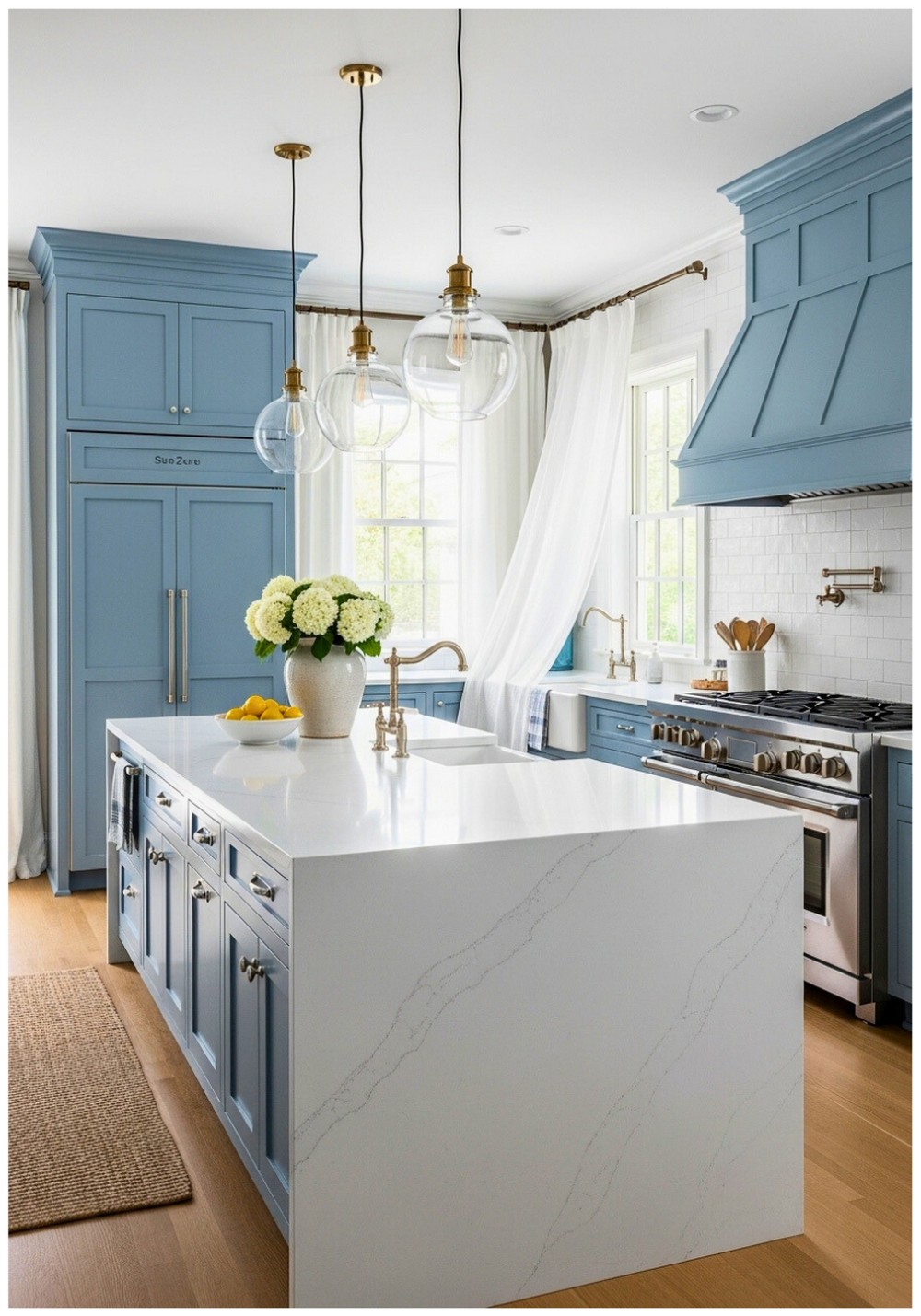 Hamptons Beach House Dusty Blue