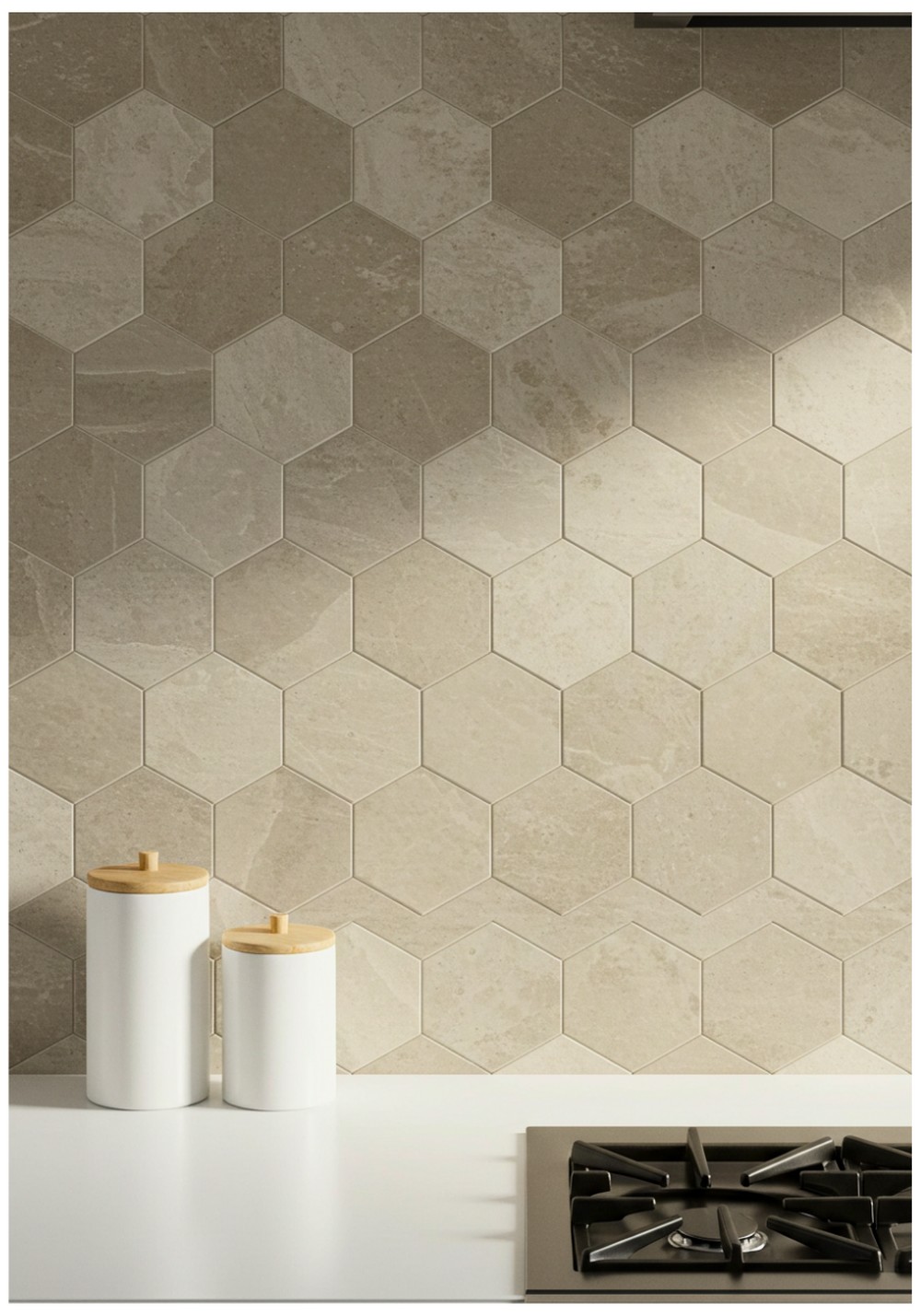 Hexagonal Cement Tile Pattern