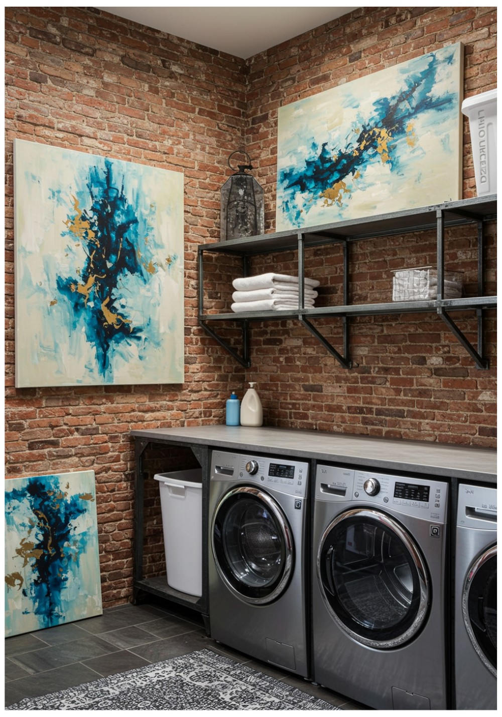 Industrial Chic Meets Modern Art