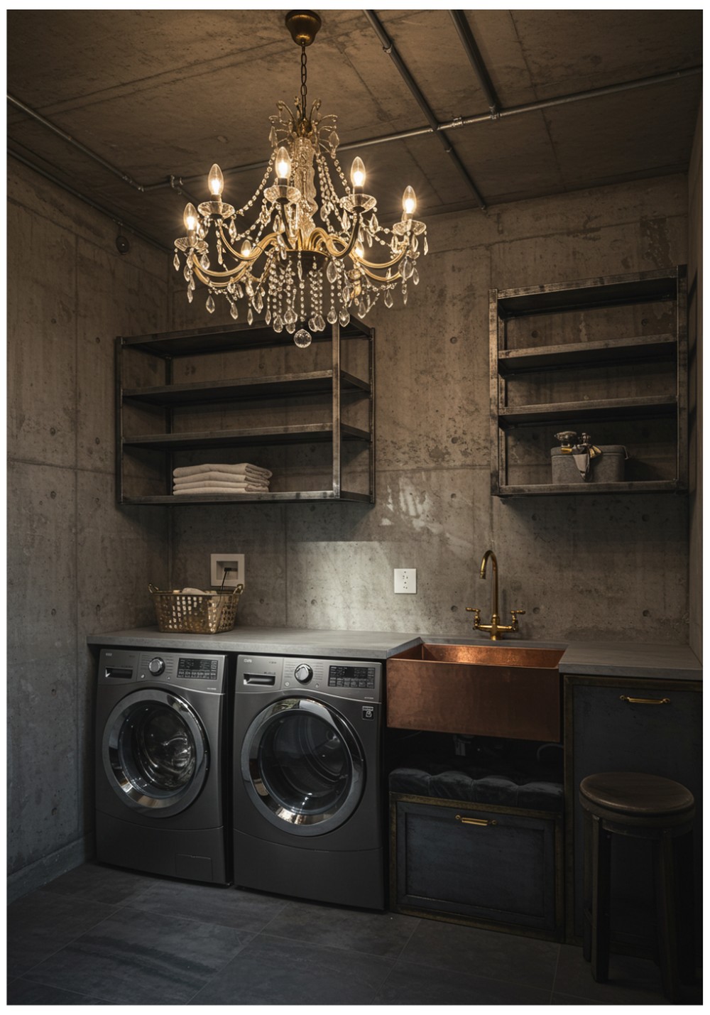 Industrial Glam Raw Elements Meet Luxe Details