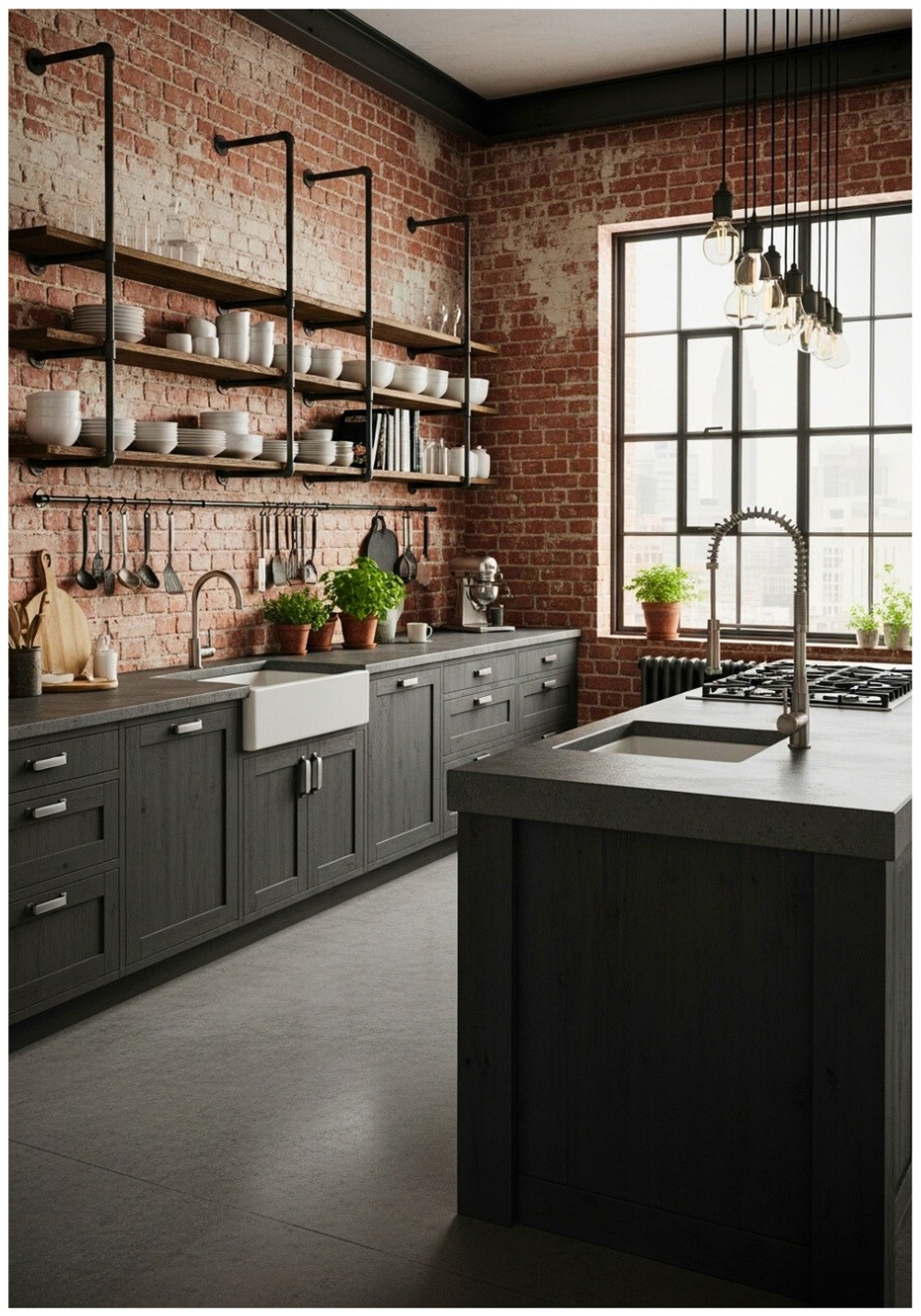 Industrial Loft Style Cabinets