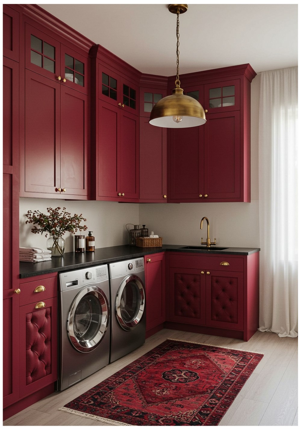 Jewel-Toned Splendor With Brass Accents