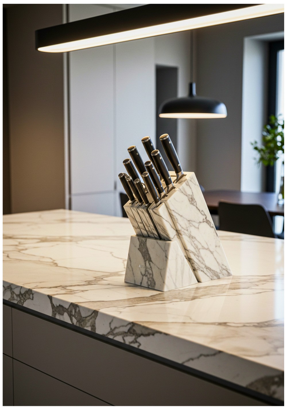 Marble Knife Block Station
