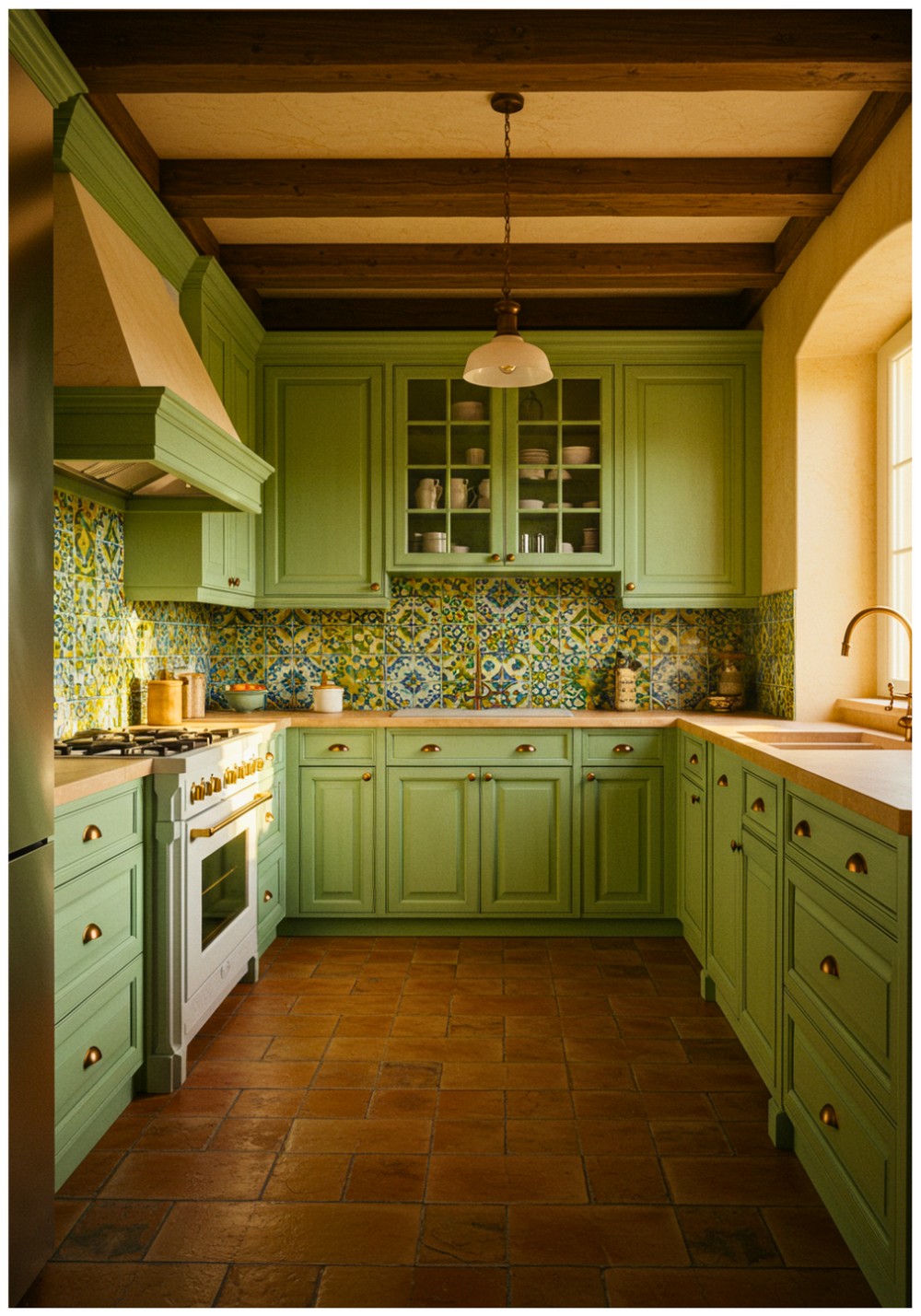 Mediterranean Pistachio Kitchen