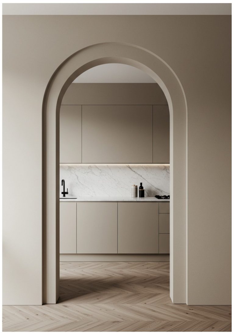 15 Stunning Modern Kitchen Arch Design Inspirations - The Newlywed