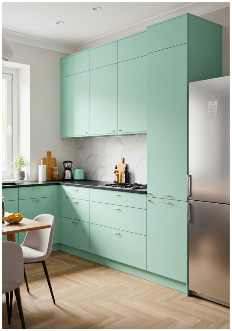 15 Eye-Catching Mint Kitchen Ideas to Refresh Your Interiors - The Newlywed