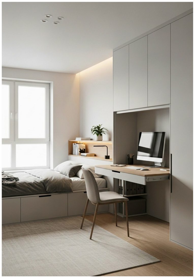 Minimalist Sanctuary Clean Lines and Hidden Storage Solutions