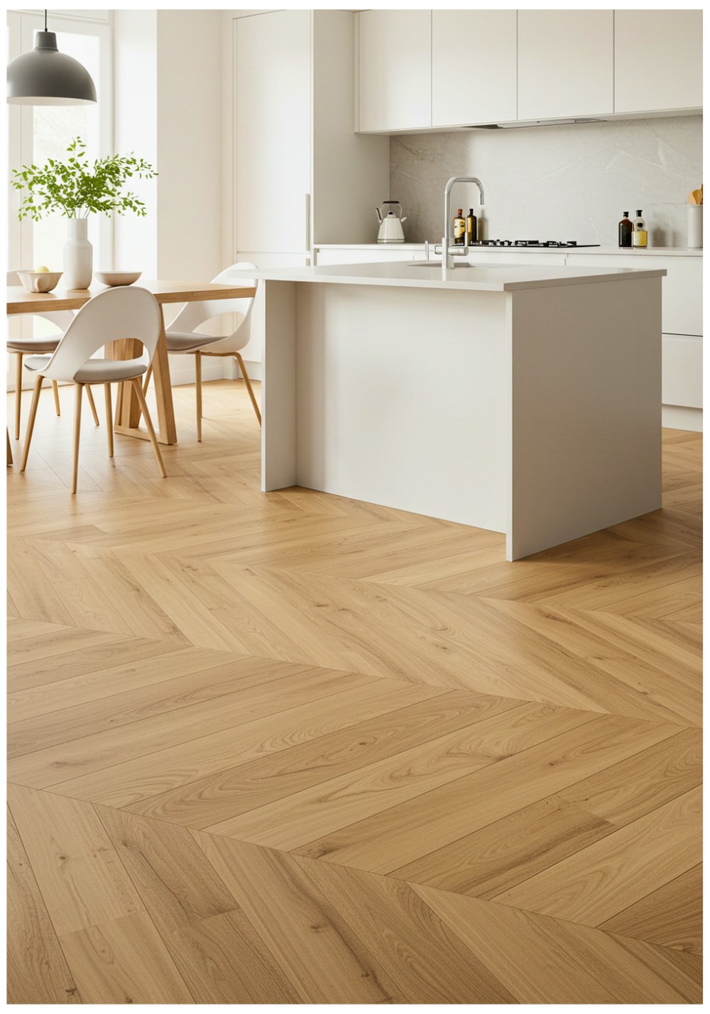 Modern Oak Herringbone Flooring