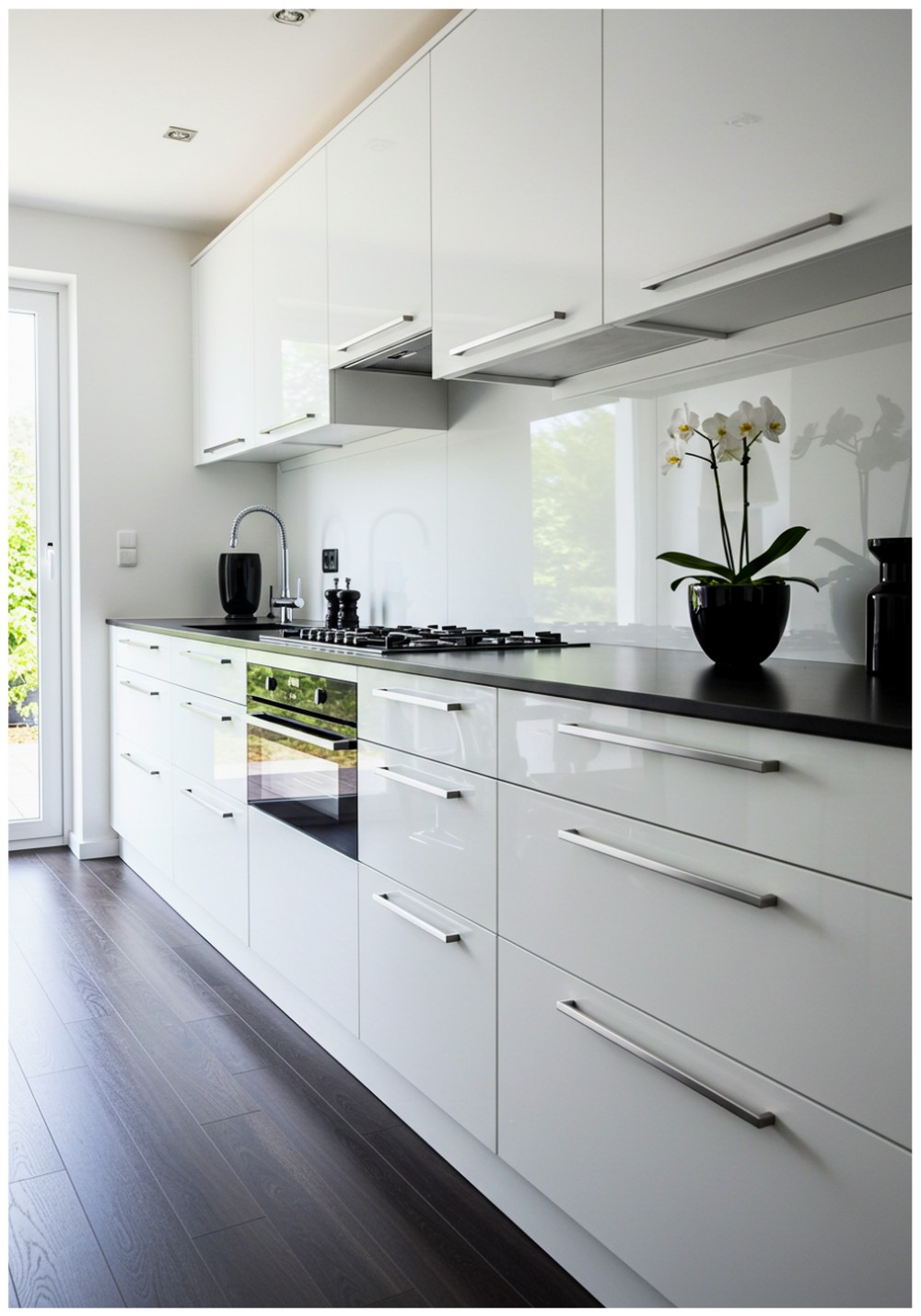 Modern White Cupboards Kitchen