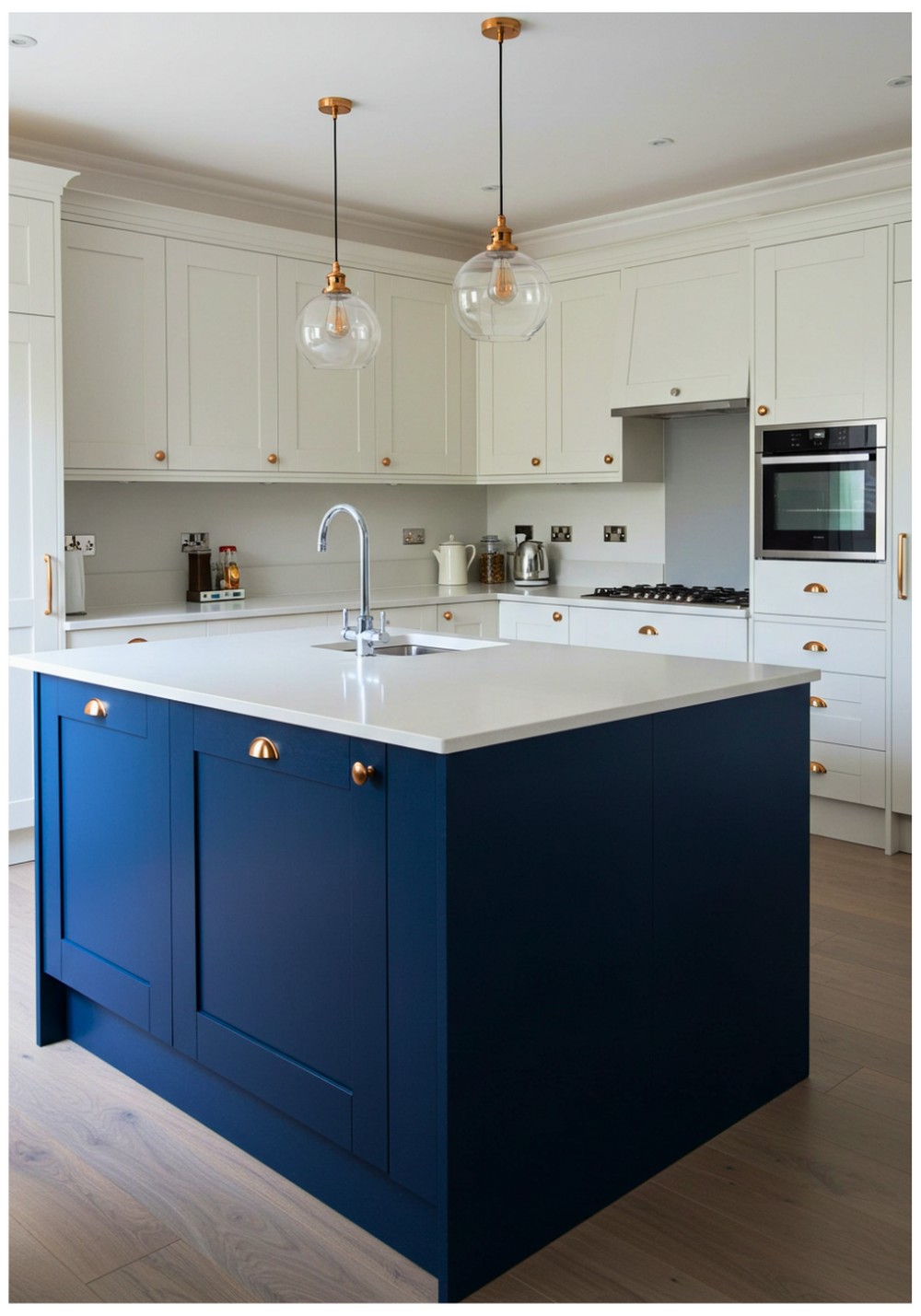 Navy Blue Island Accent