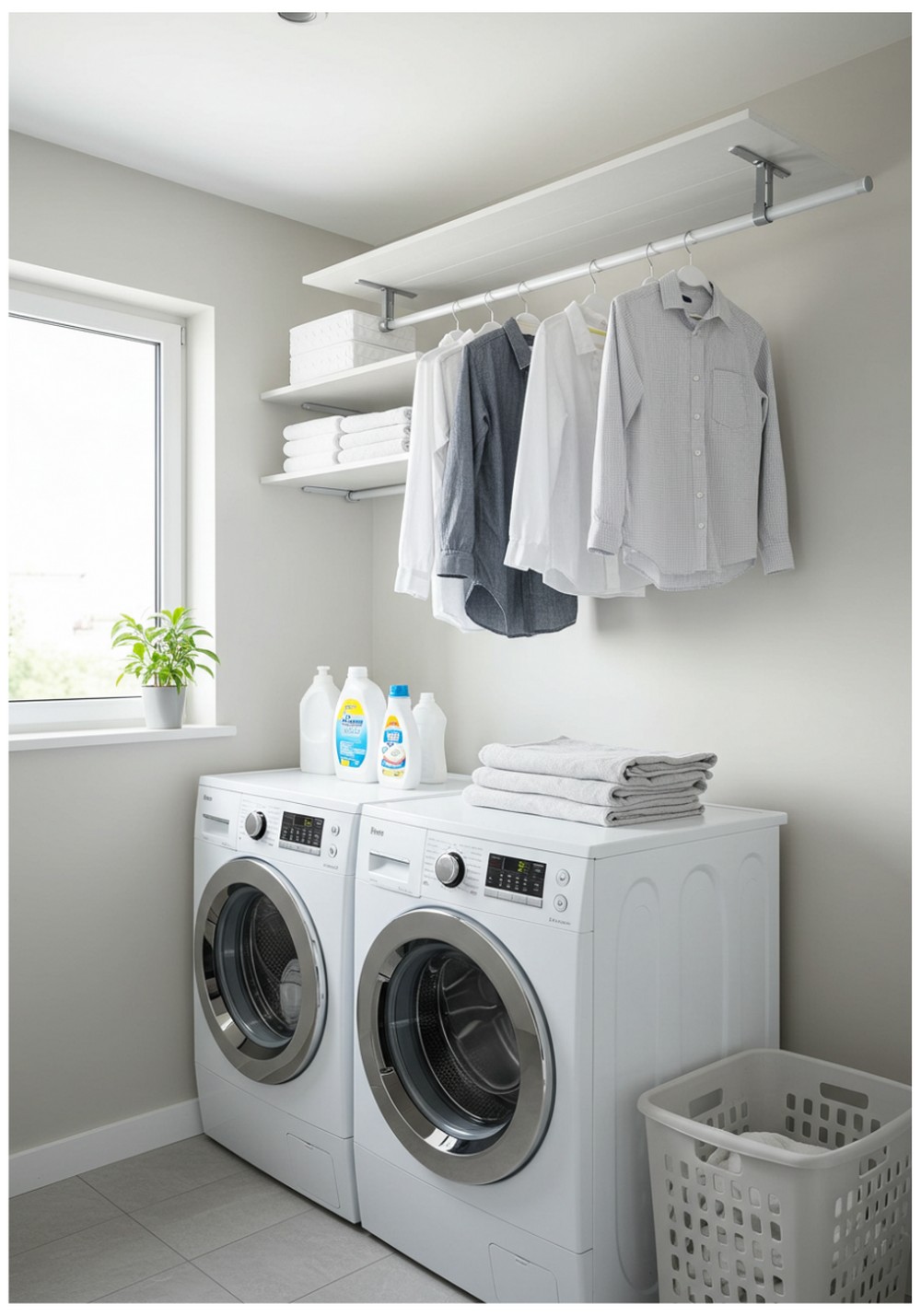 Over-Washer Hanging Rod System