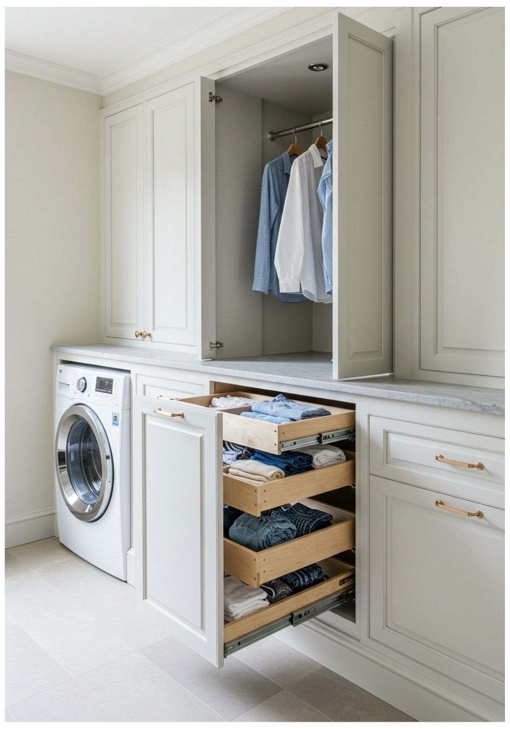 Pull-Out Laundry Hamper System