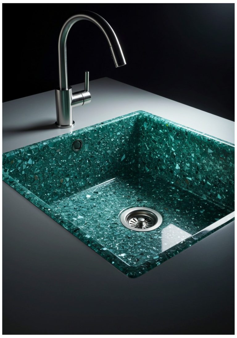 Recycled Glass Composite Sinks