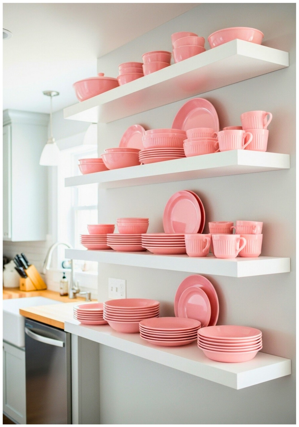 Retro Pink Jadeite Dishware