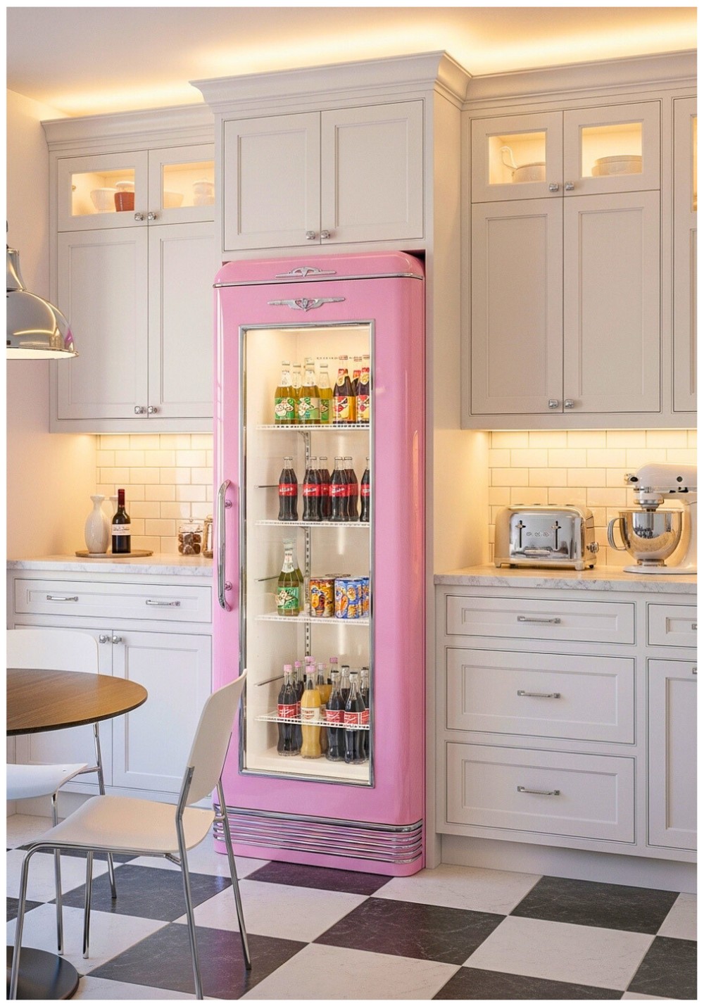 Retro Refrigerator Display Cases
