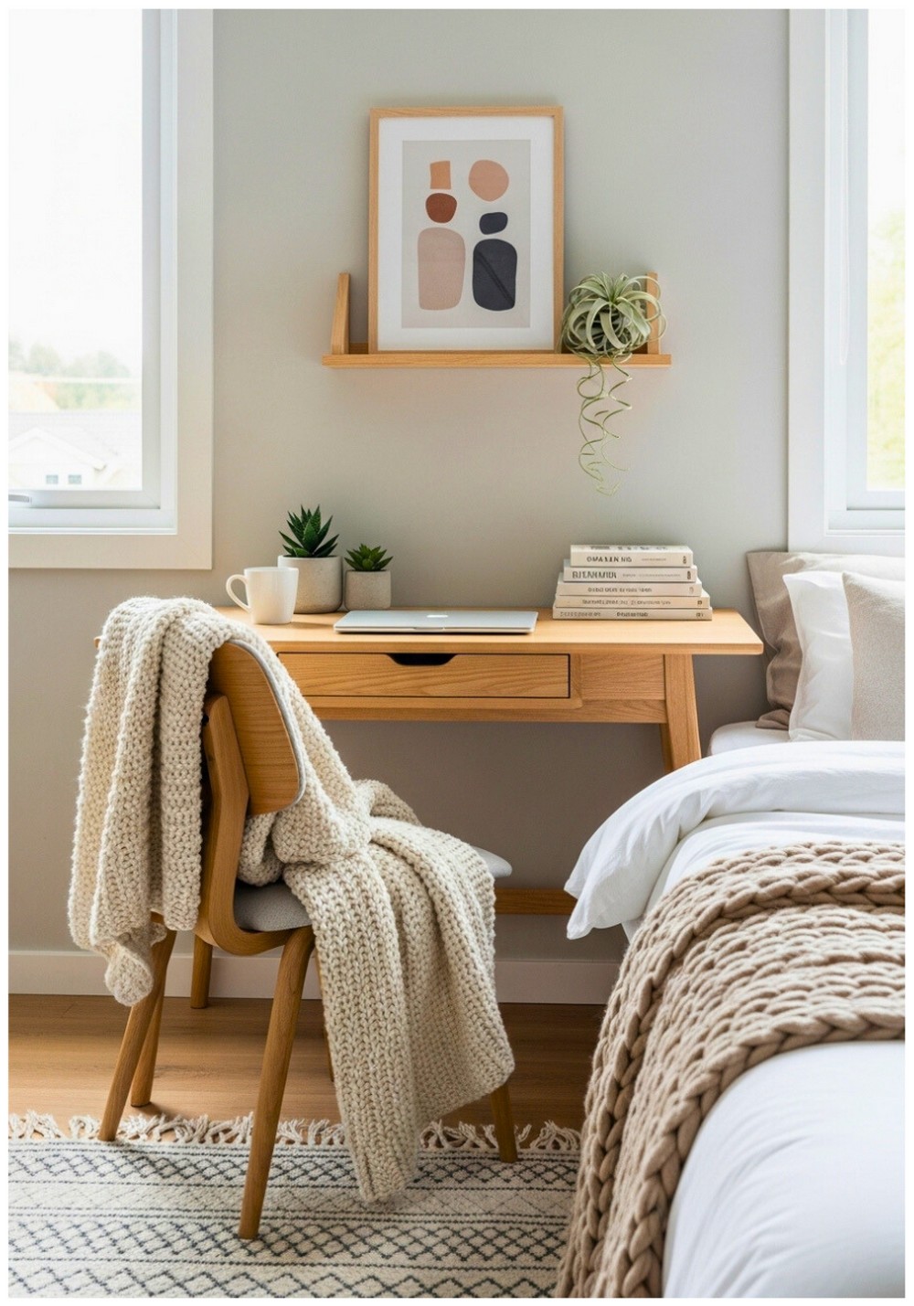 Scandinavian Retreat Light Woods and Cozy Textiles