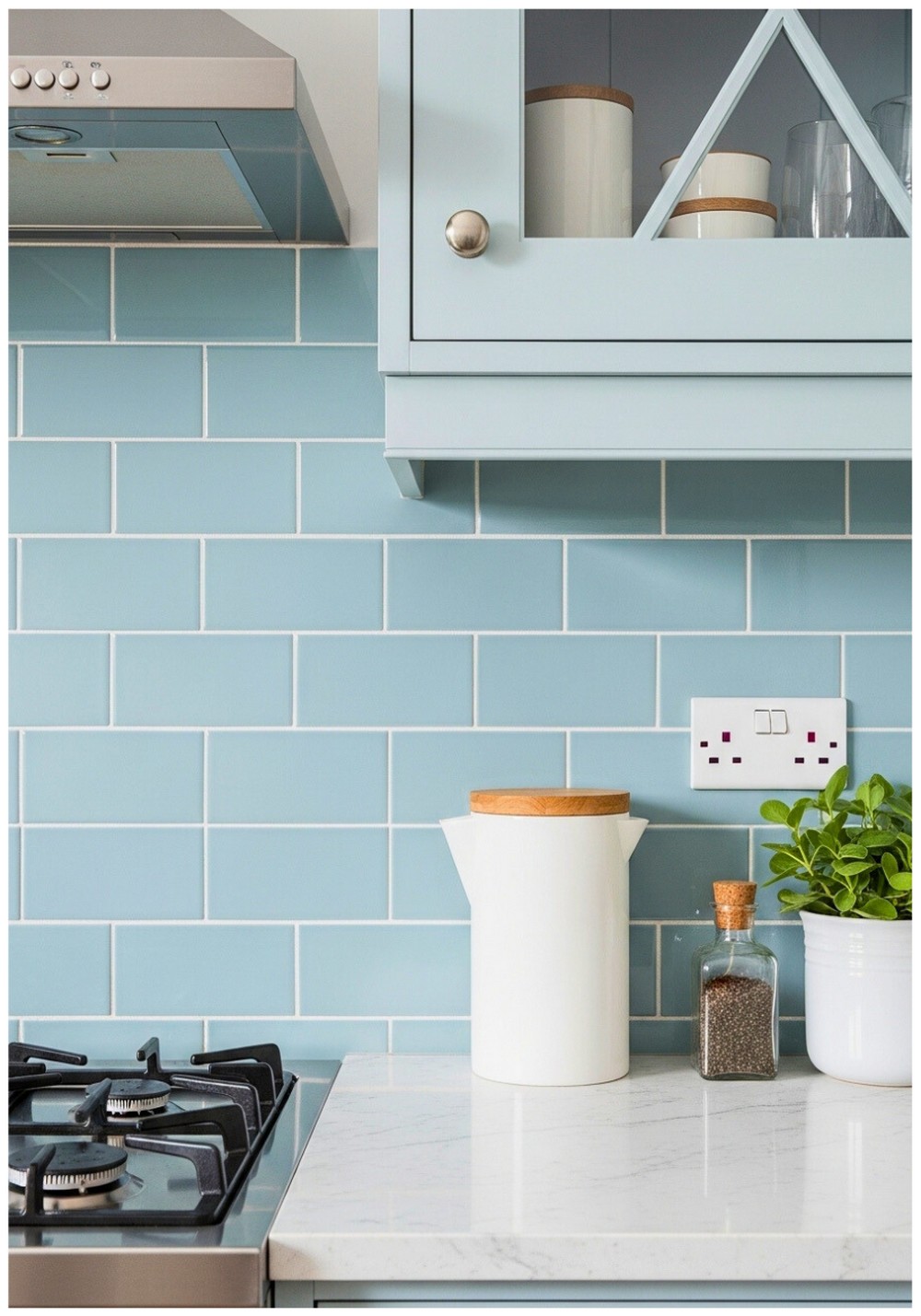 Shaker-Style Subway Tile Backsplash