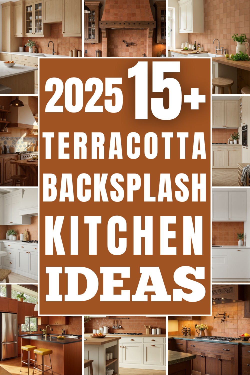 Stylish Terracotta Backsplash Kitchen