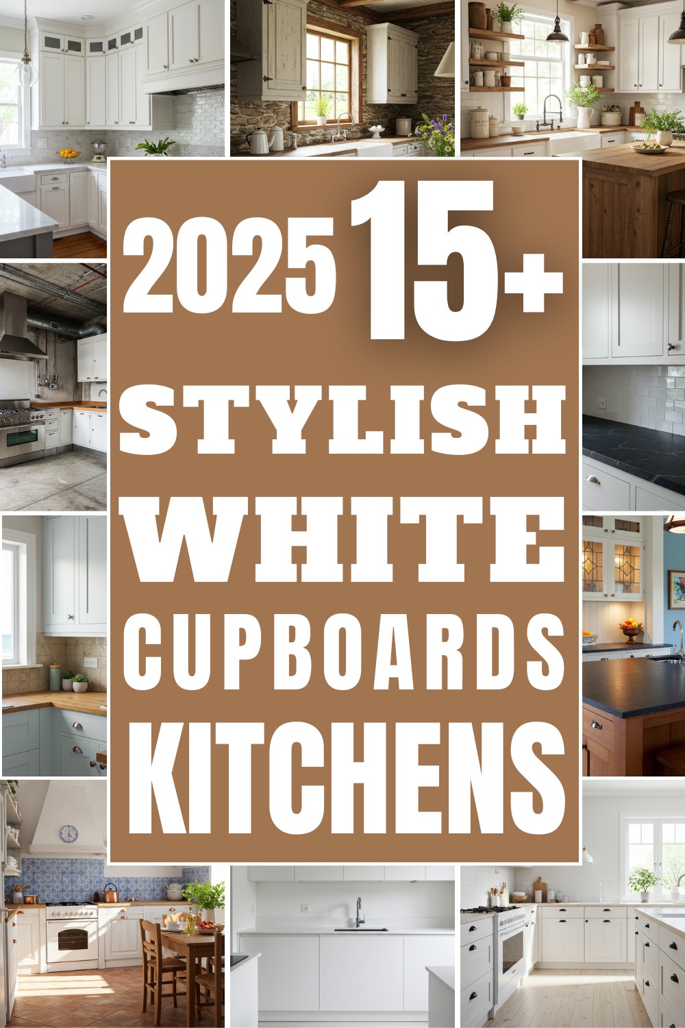Stylish White Cupboards Kitchens