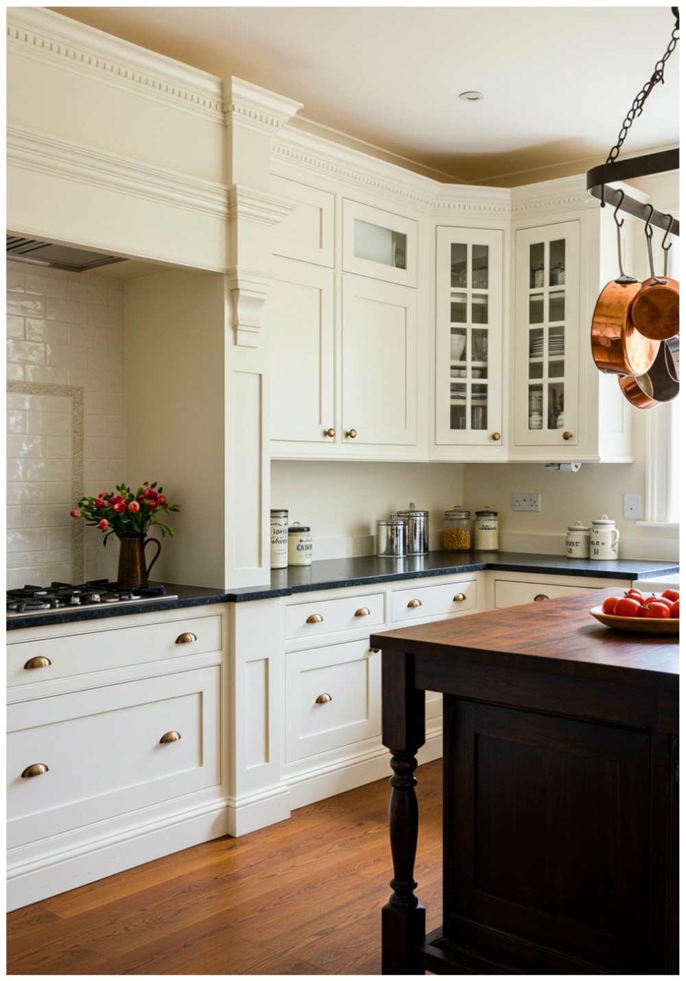 Traditional White Cupboards Kitchen