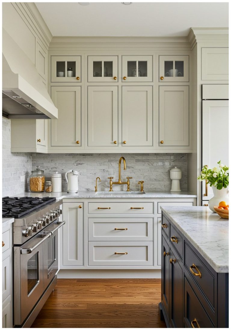 Transitional Bronze Kitchen