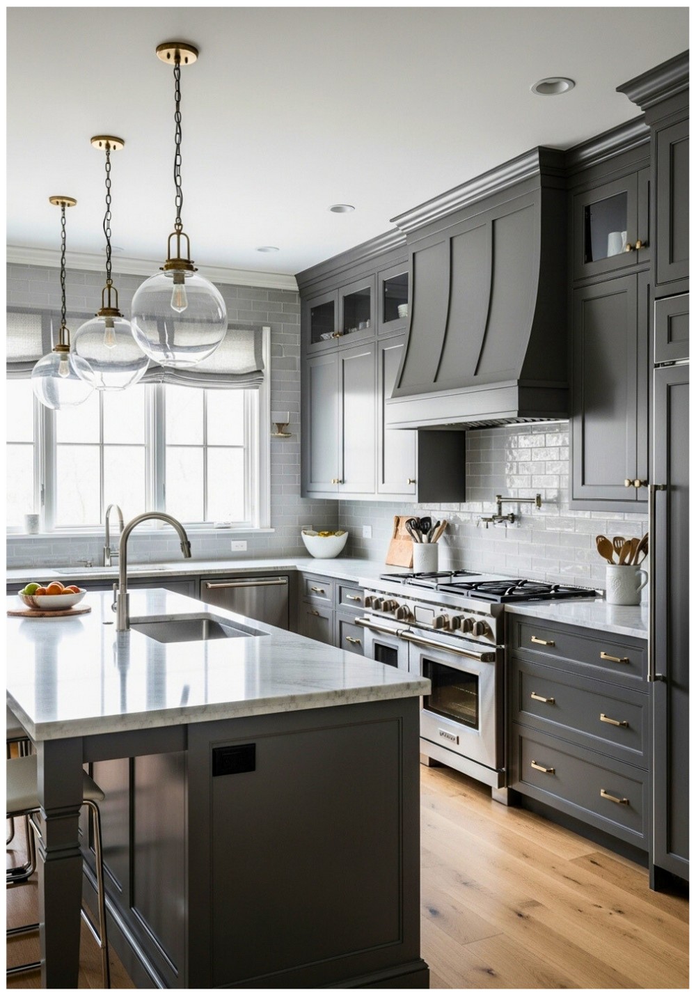 Transitional Raised Panel Cabinets