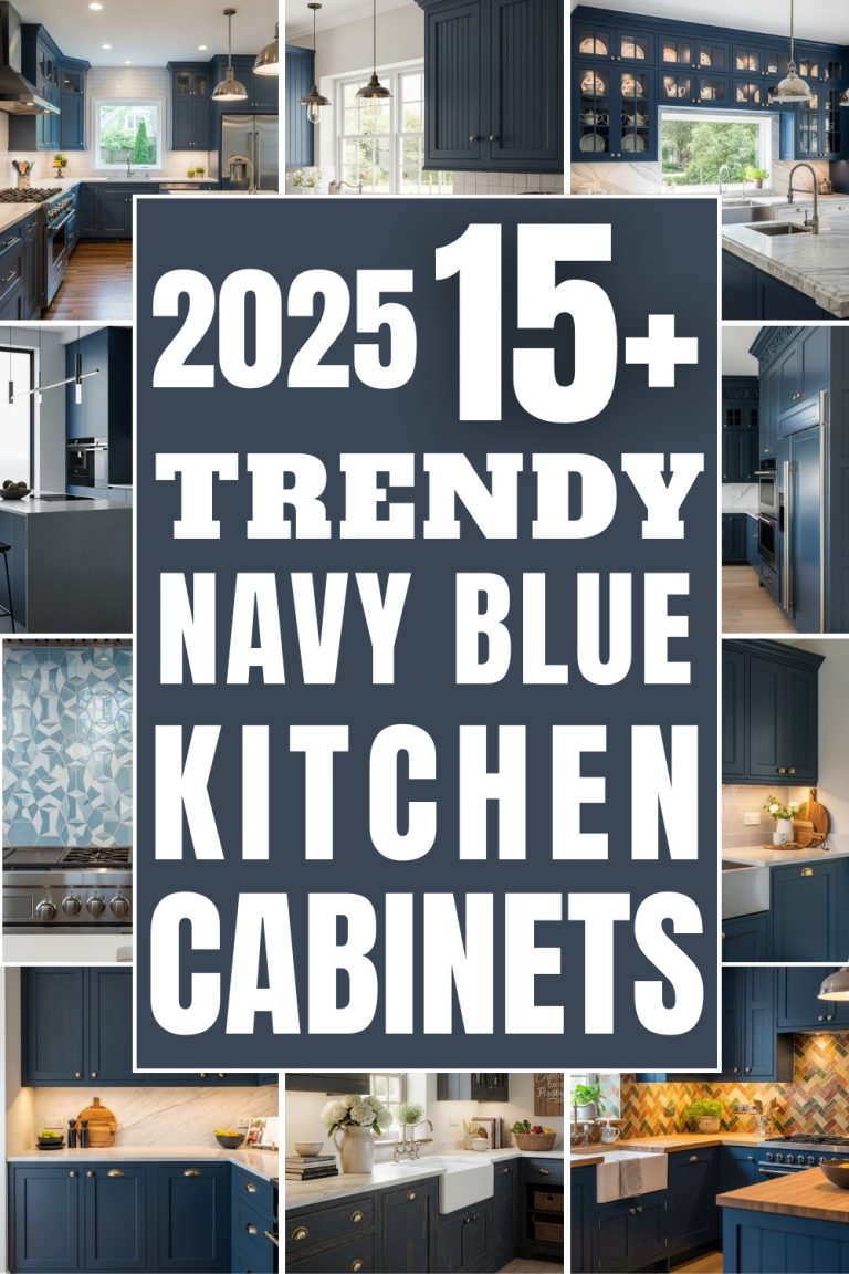 15 Navy Blue Kitchen Cabinet Ideas to Refresh Your Space - The Newlywed
