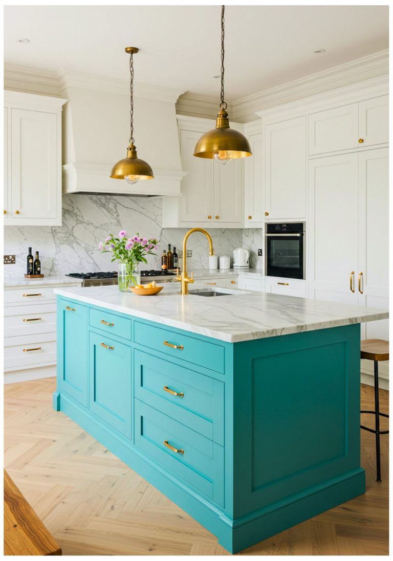 Turquoise Island Cabinet Styling