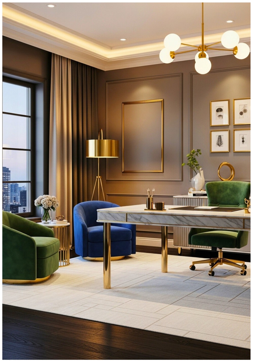 Velvet Luxe Plush Seating in Jewel Tones