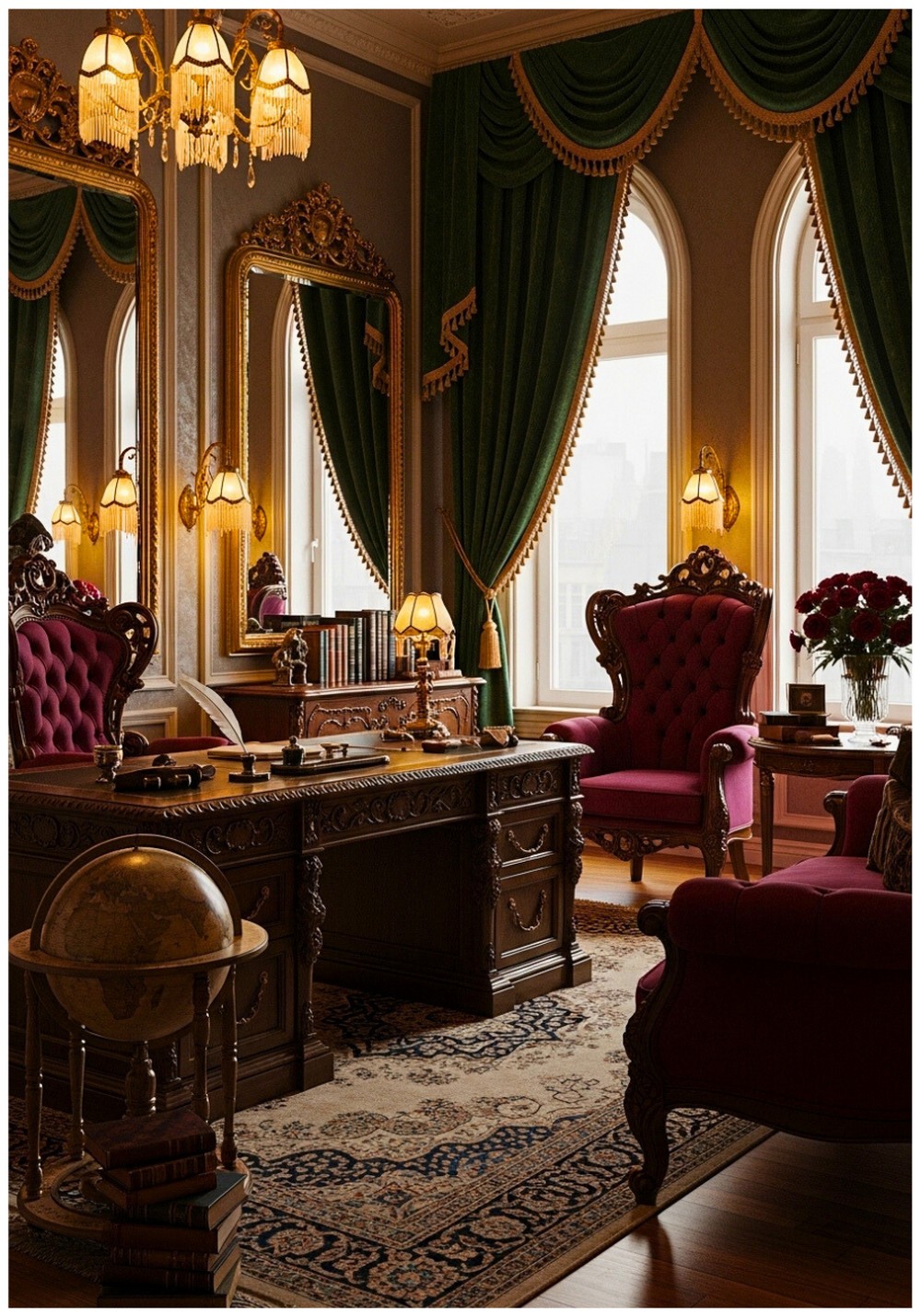 Victorian Romance Ornate Details and Rich Fabrics