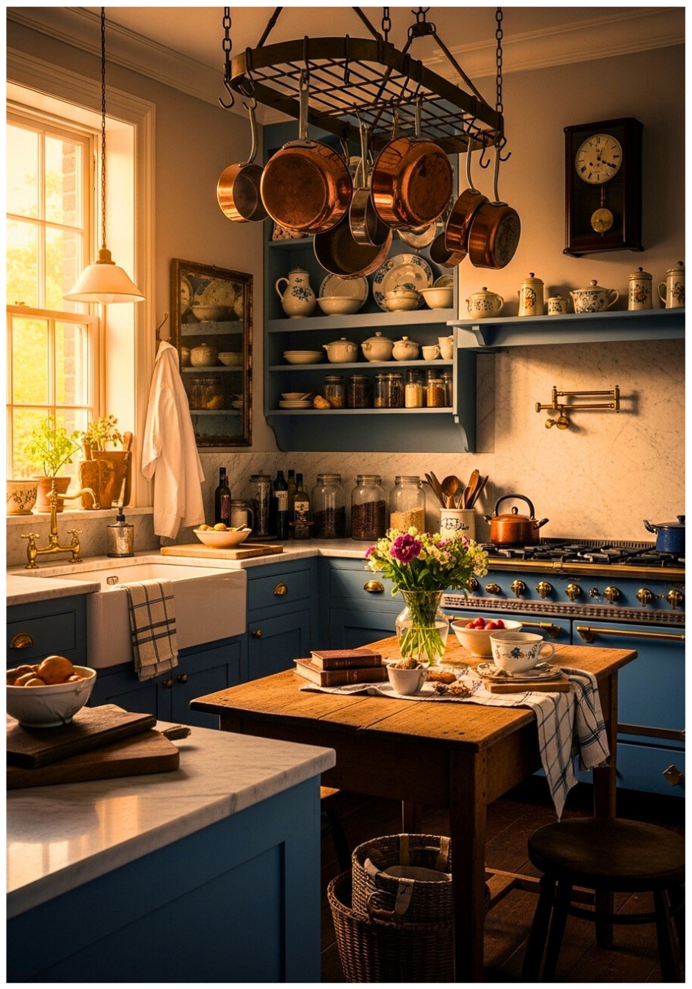 Vintage Bistro Dusty Blue