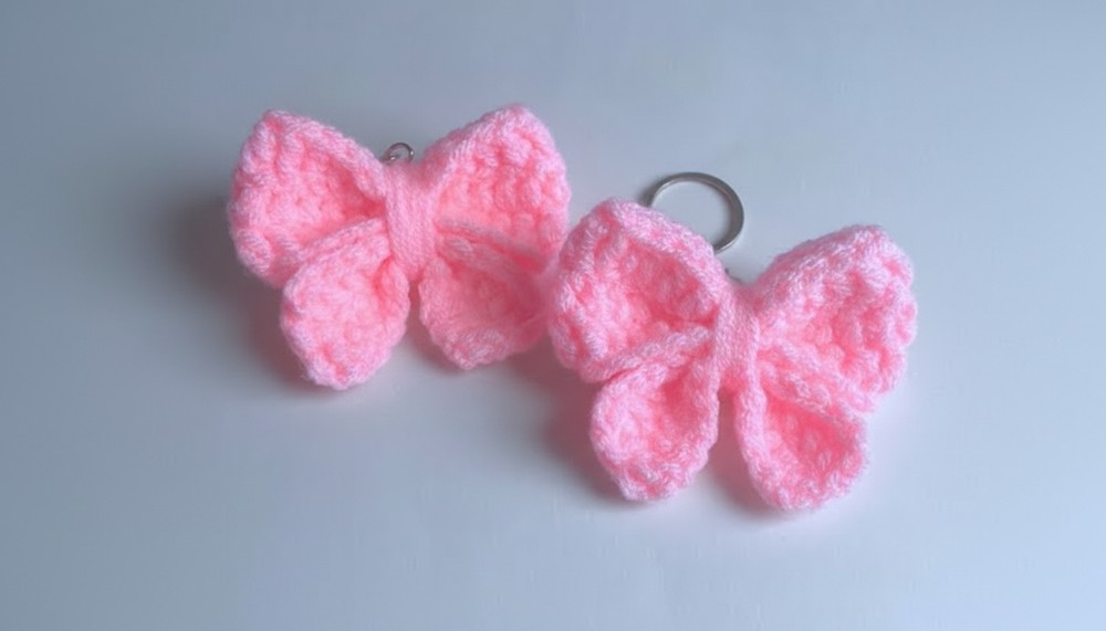 Simple Crochet Ribbon Keychain Easy Crochet Bow Ribbon Keychain Pattern for Instant Style - The Newlywed