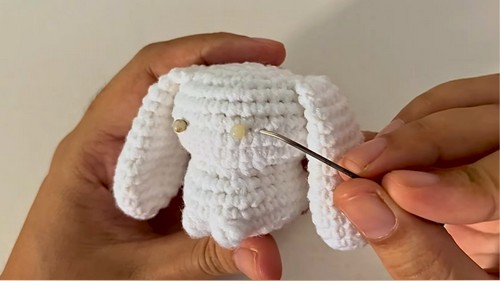 Crochet Bunny With Big Bow Pattern 6