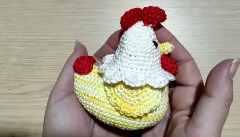 Crochet Chicken Egg Holder Pattern 10