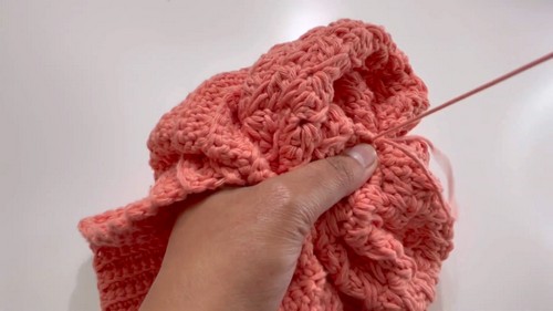 Crochet Double Brim Winter Hat Pattern 8