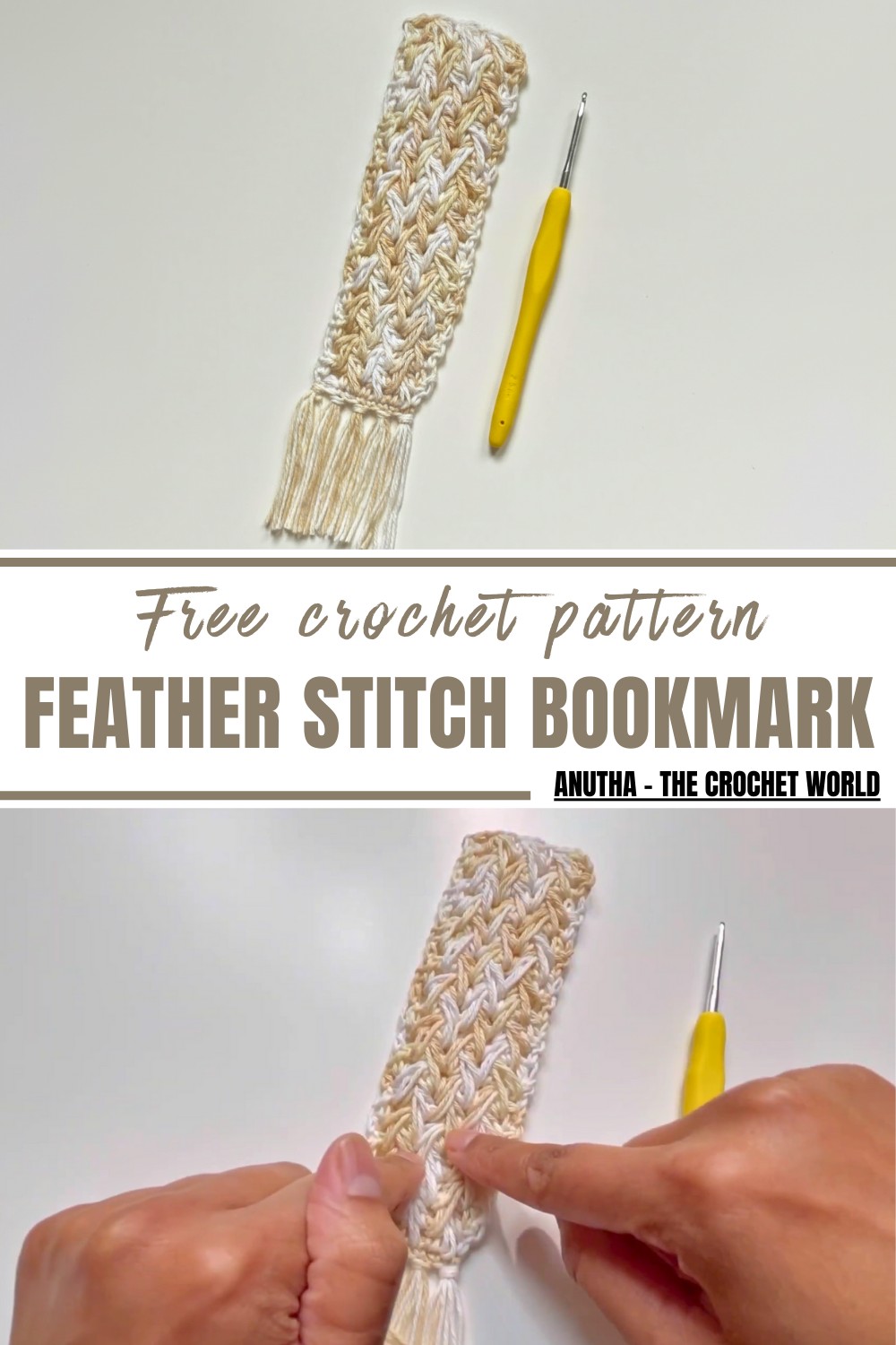 Crochet Feather Stitch Bookmark Pattern