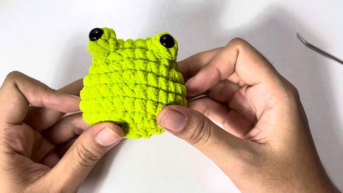 Crochet Frog Wrapped In Blanket Pattern 5