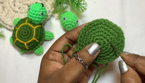 Crochet Mini Turtle Amigurumi Pattern 5