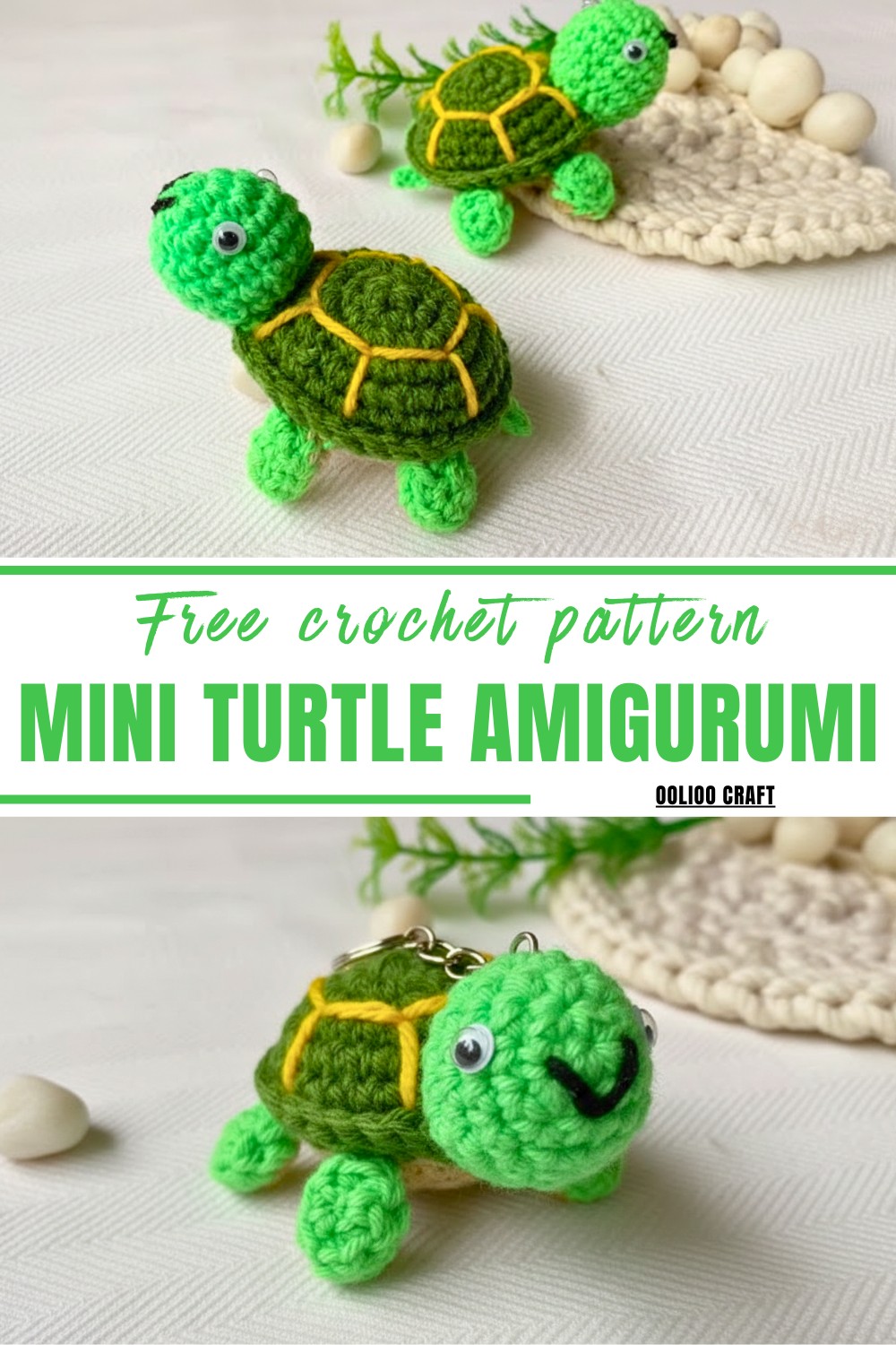 Crochet Mini Turtle Amigurumi Pattern