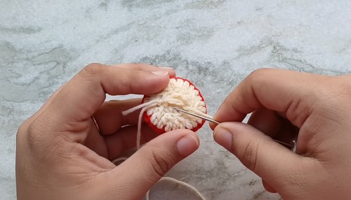 Crochet Mushroom Pop Amigurumi Keychain Pattern 5