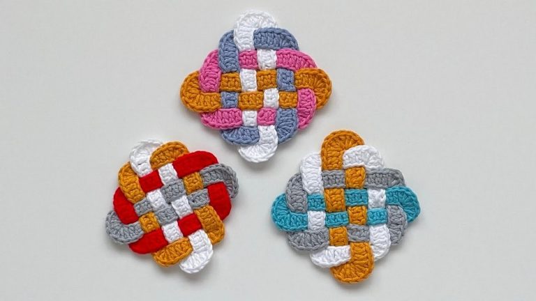 Crochet Sailor’s knot Coaster Pattern 8