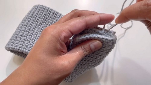 Crochet X Twisted Headband Pattern 7
