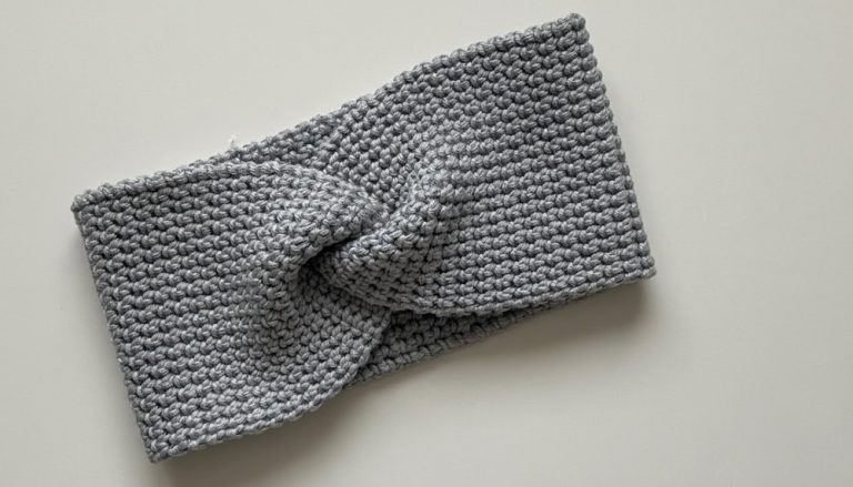 Crochet X Twisted Headband Pattern 9