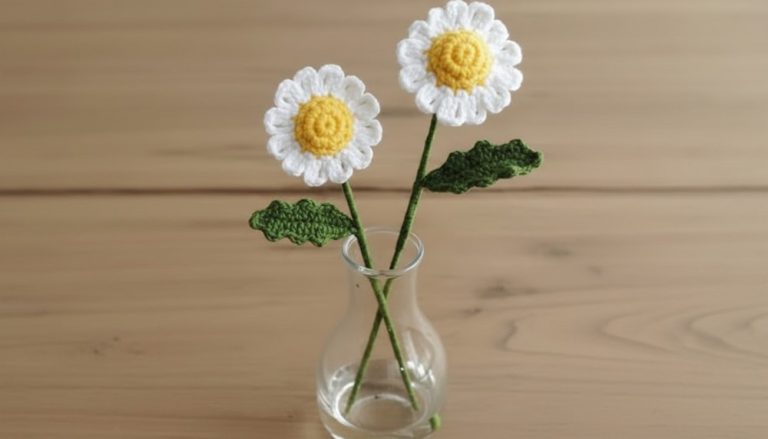 Cute Crochet Daisy Flower Pattern 9