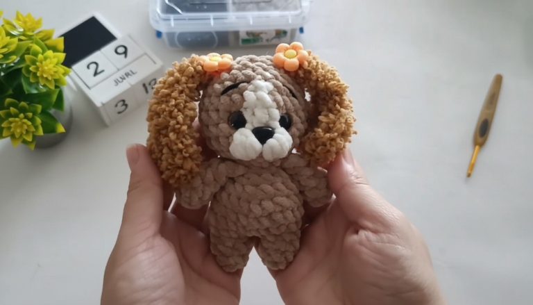 Cute Crochet Dog Amigurumi Pattern 9