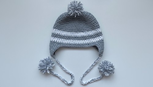 Cute Crochet Ear Flap Hat Pattern 9