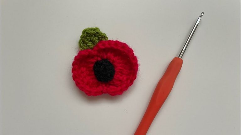 Cute Crochet Poppy Flower Pattern 10