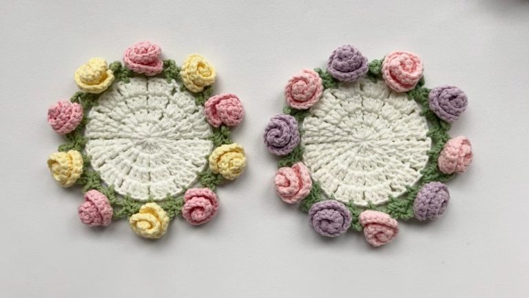 Easy Crochet Rose Bouquet Pattern 9