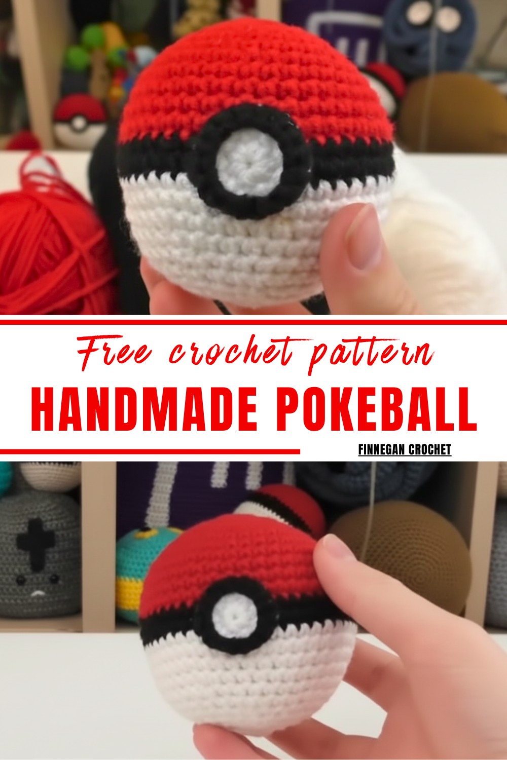 Handmade Crochet Pokeball Pattern