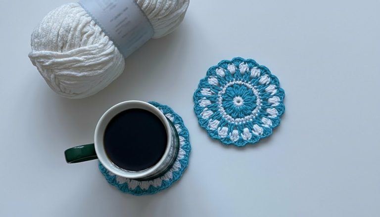 Very Easy Crochet Coaster Pattern 10